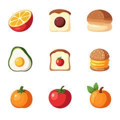 food icons set