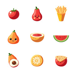 food icons set