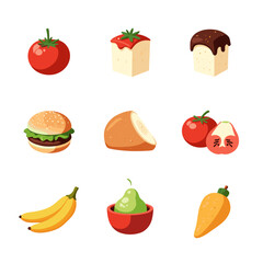 food icons set