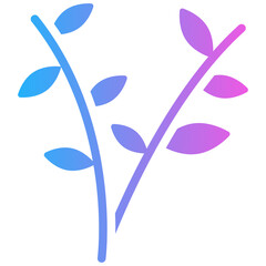 herbal gradient fill icon