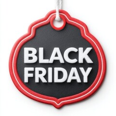 Obraz premium Black Friday sale tag showcasing discounts and special offers for shoppers