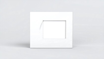 Simple white square frame