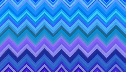 Fototapeta premium Abstract Chevron Pattern in Shades of Blue and Purple, Geometric Design