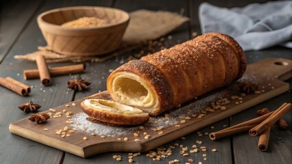 Kurtoskalacs Chimney Cake Hungarian spiral pastry