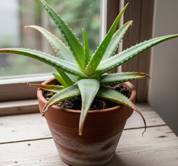 aloe vera plant in a pot