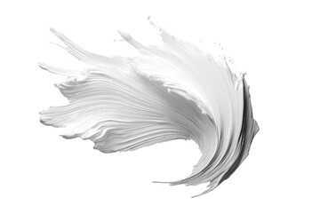 Abstract white fluid splash