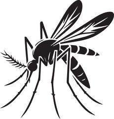 illustration mosquito silhouette