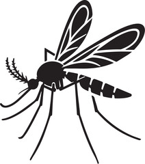 mosquito silhouette vector