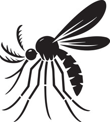 mosquito silhouette vector