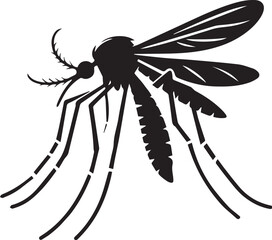 mosquito silhouette vector
