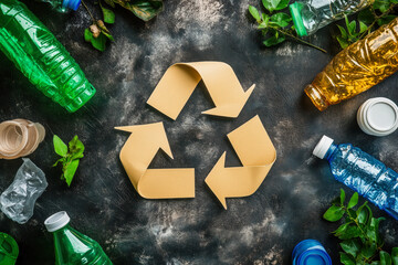 Educational campaign poster about reducing plastic waste, featuring tips and illustrations on recycling and reuse