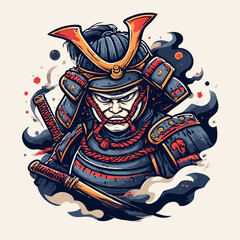 Japanese Samurai Design Very Cool	
