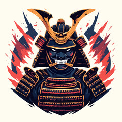 Japanese Samurai Design Very Cool	
