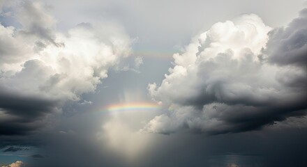 Fototapeta premium Rainbow in the Sky After the Storm