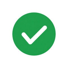 white check mark icon in green circle isolated on transparent background Remove png, Clipping Path, pen tool