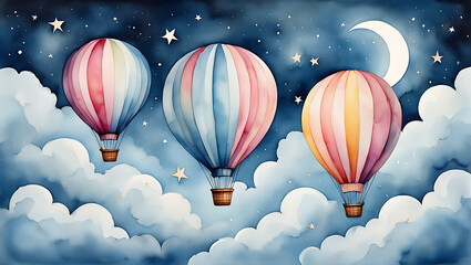 Fototapeta premium balloons in the sky