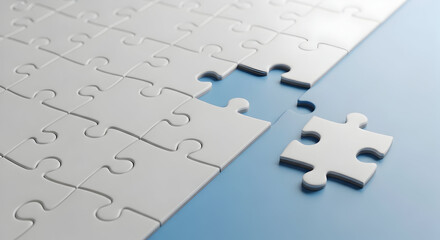 MissingPiecePuzzleSolutionBusinessStrategyConceptImage