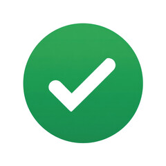 white check mark icon in green circle isolated on transparent background Remove png, Clipping Path, pen tool