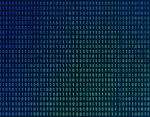 Digital Binary Code Background.