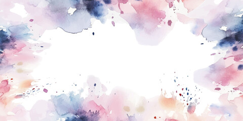Abstract digital watercolor artwork with colorful paint splashes, modern artistic texture, soft blended brush strokes, vibrant decorative design background for creative project.