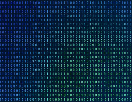Digital Binary Code Background. - Powered by Adobe