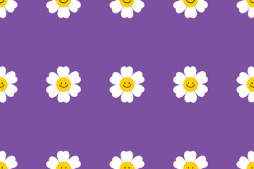 seamless floral violet background pattern