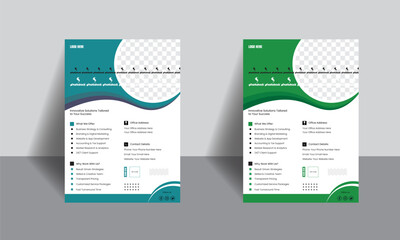 Modern creative corporate flyer design.