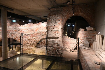 Podziemia zamku książęcego na Ostrowie Tumskim we Wrocławiu, Muzeum historii, Dolny Śląsk, Polska, Europa
