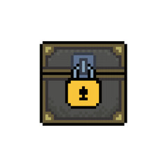 box locked secure pixel art
