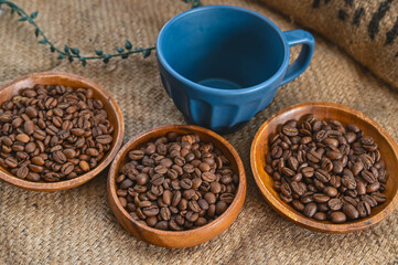 コーヒー三種類　飲み比べ