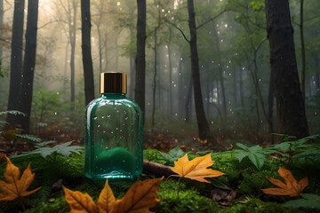 Black silhouettes of buildings on orange background in the distance moon and bats halloween background