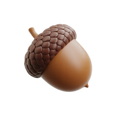 3d rendered illustration of an acorn isolated on transparent background