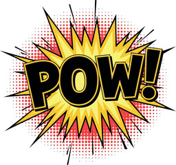 Comic book pow explosion sound effect