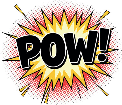 Comic book pow explosion sound effect