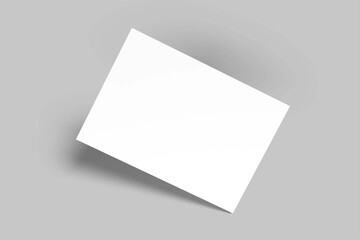 A4 Postcar Mockup Design Blank