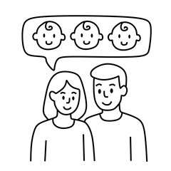 Couple Expecting Triplets Dream Illustration