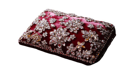 beautiful clutch with stone work