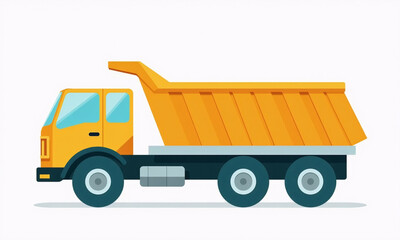 yellow dump truck