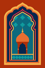  Islamic Prayer Rug Sajjadah Vector