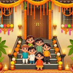 Raksha Bandhan Abstract Vector Background