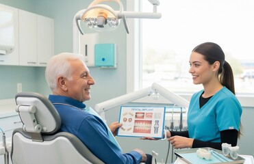Dental Implant Treatment for Seniors | Elderly Dentistry Image