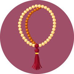  Islamic Prayer Tasbih Beads Vector