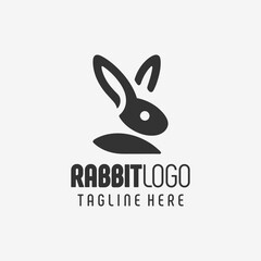 Fototapeta premium Premium Rabbit Badge Logo Design
