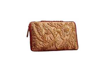 leather wallet isolated on white