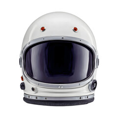 Fototapeta premium Classic White Space Helmet with Clear Visor for Astronaut and Space Exploration Theme