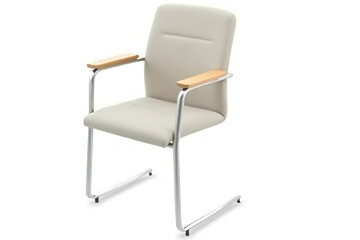 a modern office chair with a cool design.