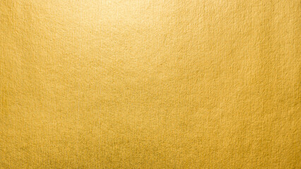 Gradation gold foil leaf shiny matt with sparkle yellow metallic texture background.
Abstract paper glitter golden glossy for template.
top view.