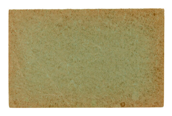 photo of isolated old green grunge paper banner - paper background	
