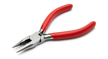 Precision pliers, red handles (1)