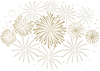 firework isolated on transparent background vector design illustration